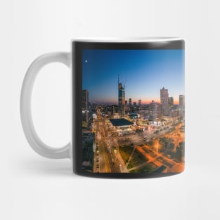 Warsaw city center at dusk Mug